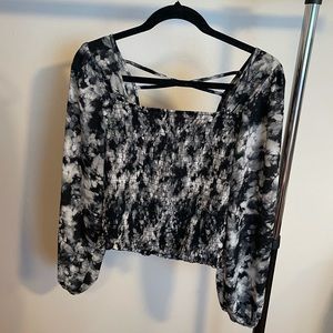 Tie dye long sleeve top - size M